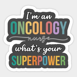 Oncology Superhero Sticker